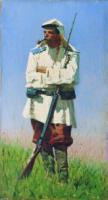 Туркестанский солдат в зимней форме. 1873